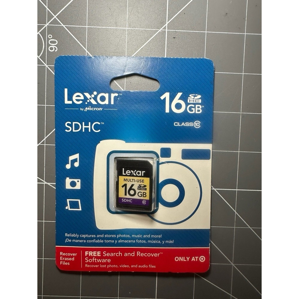 Lexar 16GB SD / SDHC Class 10 Multi Use Memory Card Never Used
